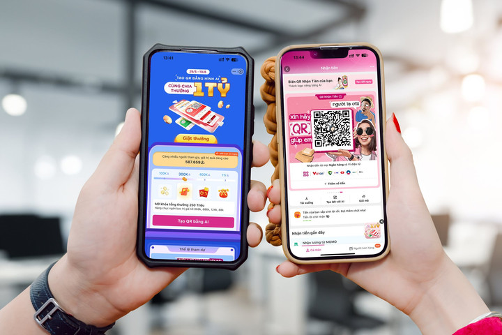Mã QR nhận tiền MoMo khẳng định bản sắc cá nhân của người dùng qua tính năng “Tạo QR với AI”