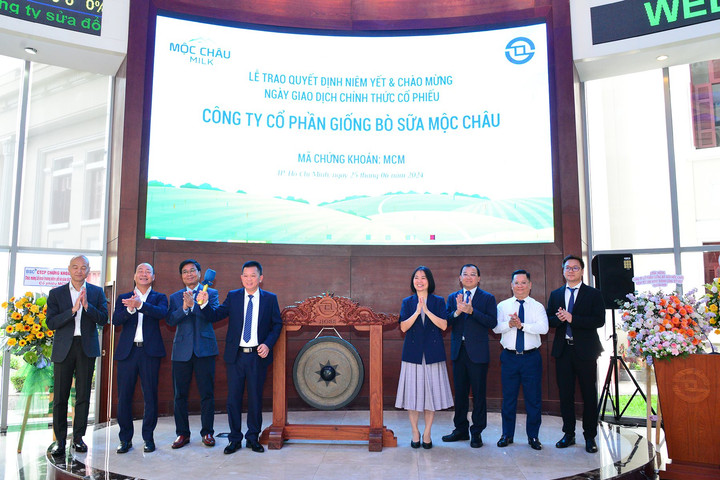 110 triệu cổ phiếu MCM của Công ty cổ phần giống bò sữa Mộc Châu chính thức niêm yết trên HOSE