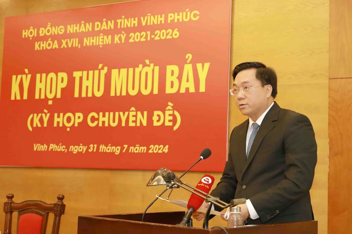 Ông Trần Duy Đông giữ chức Chủ tịch UBND tỉnh Vĩnh Phúc