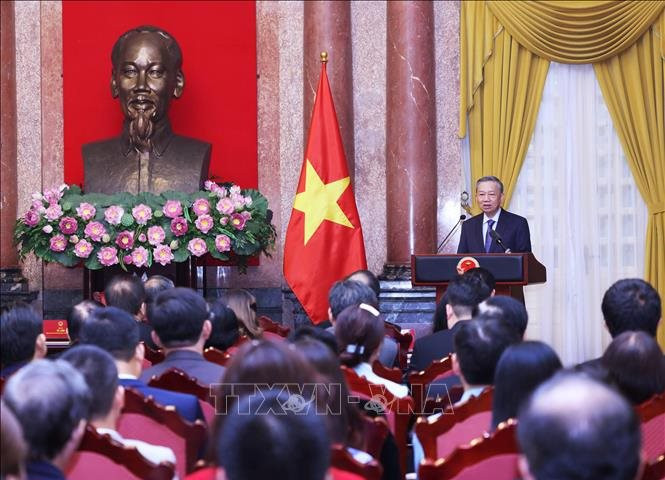 Tổng Bí thư, Chủ tịch nước Tô Lâm gặp mặt Hiệp hội Doanh nghiệp nhỏ và vừa Việt Nam