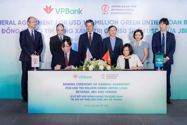 VPBank ký kết gói vay 150 triệu USD tài trợ dự án năng lượng sạch với JBIC