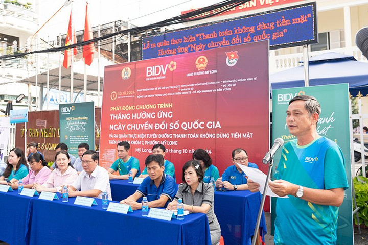 BIDV An Giang ra quân hưởng ứng Ngày Chuyển đổi số quốc gia