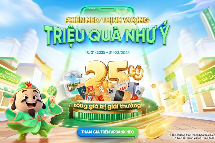 VPBank tặng hàng triệu quà tặng hấp dẫn cho khách hàng tham gia Phiên Tết Thịnh Vượng, Lộc Xuân Như Ý