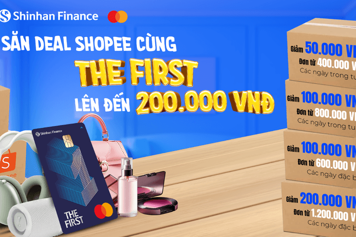 Săn deal cực “hot” tại Shopee và ShopeeFood cùng thẻ tín dụng Shinhan Finance