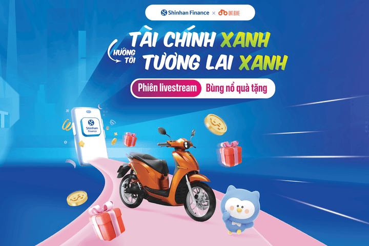 Shinhan Finance cùng Dat Bike hứa hẹn bùng nổ phiên live "Xanh" trước thềm nghỉ lễ