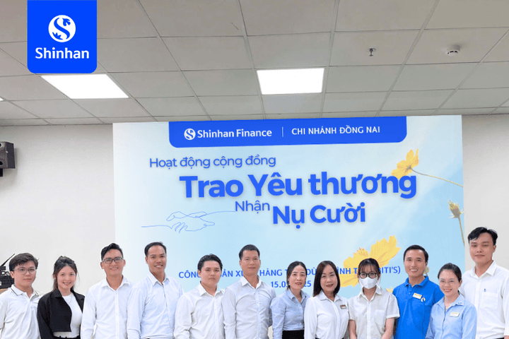 Shinhan Finance viết tiếp hành trình “Trao yêu thương – nhận nụ cười” tại Đồng Nai