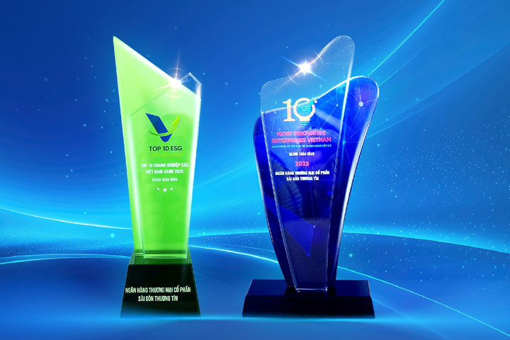 Sacombank đạt 2 giải thưởng VIE 10 và ESG 10 – Khẳng định mục tiêu kinh doanh hiệu quả và phát triển bền vững