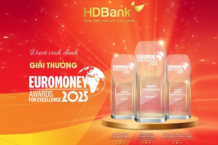 HDBank lập “hat-trick” giải thưởng Euromoney 2025, khẳng định vị thế quốc tế của ngân hàng Việt