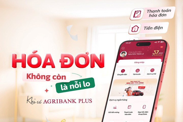 Thanh toán hóa đơn tiện lợi trên Agribank Plus