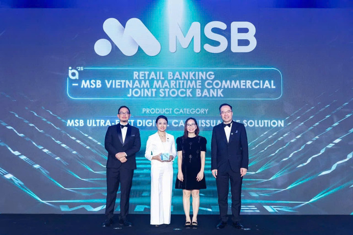 Ngân hàng bán lẻ MSB được vinh danh tại Giải thưởng sáng tạo quốc tế 2025