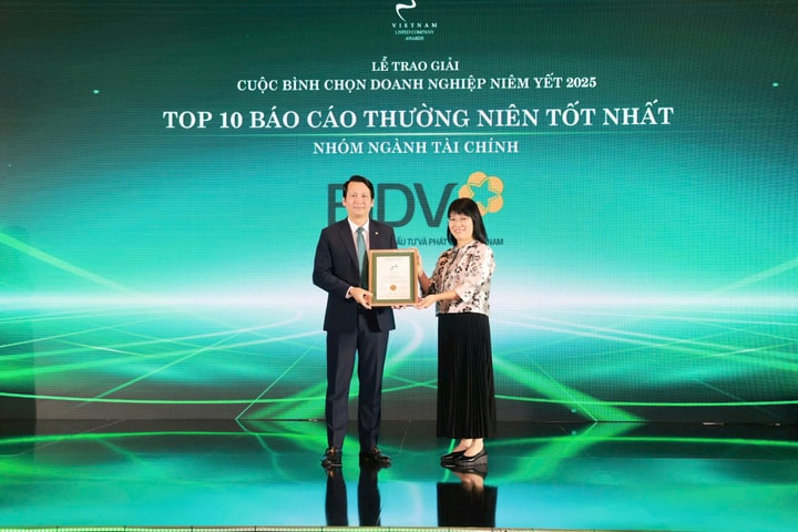 BIDV nhận giải Báo cáo thường niên tốt nhất lần thứ ba liên tiếp