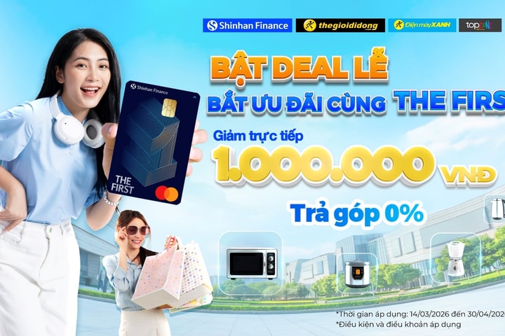 Tuyệt chiêu sắm lễ rộn ràng: Giảm ngay 1 triệu đồng cùng thẻ THE FIRST