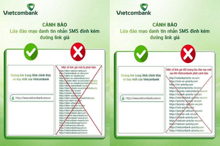 Cảnh báo thủ đoạn giả mạo Vietcombank phát hành các ấn phẩm hòng thu thập thông tin cá nhân nhằm lừa đảo