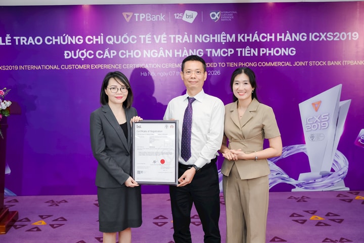 TPBank chính thức trở thành ngân hàng đầu tiên tại Việt Nam chinh phục được chứng chỉ Trải nghiệm khách hàng quốc tế ICXS2019