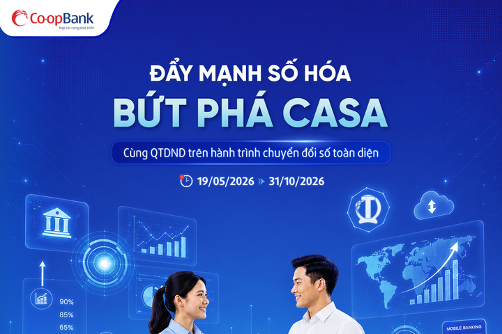 “Đẩy mạnh số hóa, bứt phá CASA” nhằm thúc đẩy phát triển hoạt động của Quỹ tín dụng nhân dân