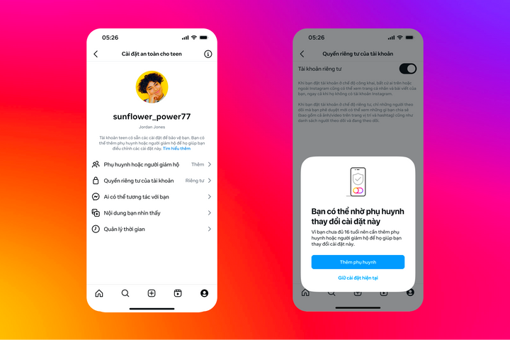 Meta triển khai phiên bản cải tiến của 'Tài khoản Thanh thiếu niên' trên Facebook và Instagram tại Việt Nam