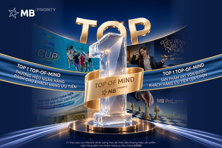 MB đạt Top 1 Thương hiệu Ngân hàng dành cho khách hàng ưu tiên, Top 1 sản phẩm cấp vốn được khách hàng ưu tiên lựa chọn