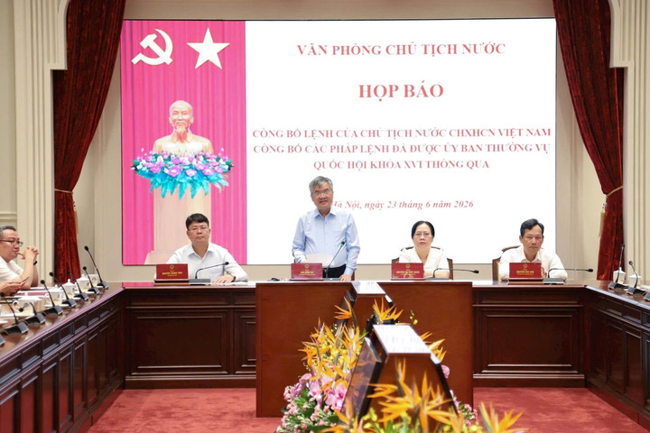 Công bố Lệnh của Chủ tịch nước về 2 Pháp lệnh có hiệu lực ngày 1/7/2026