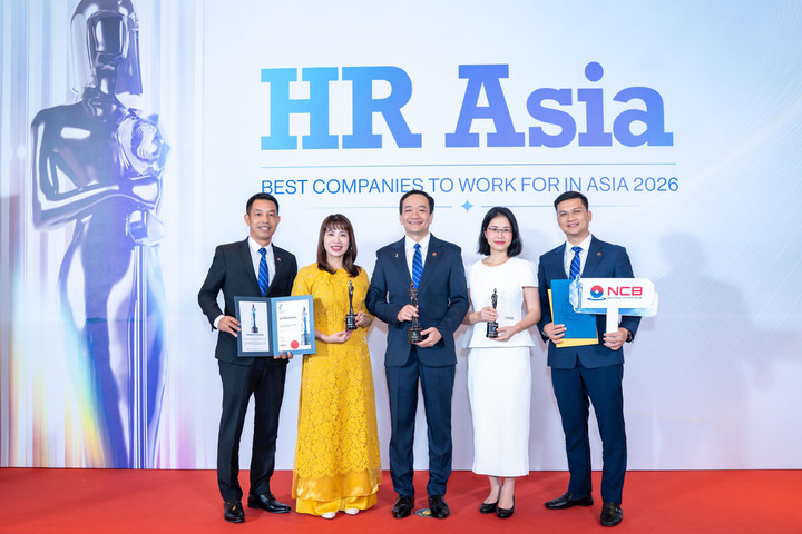 NCB thắng lớn tại HR Asia Awards 2026 với 3 giải thưởng danh giá