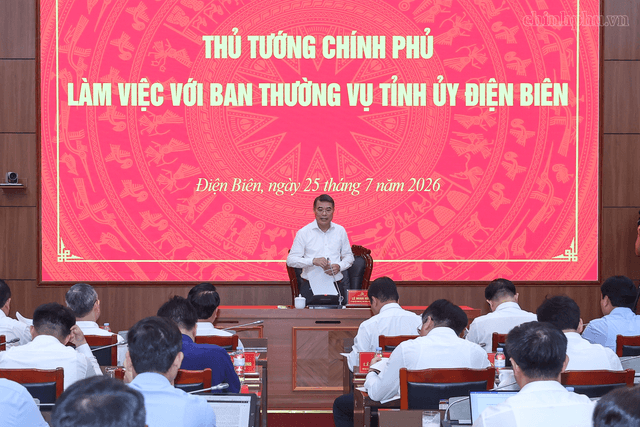 ‏Thủ tướng Ch‏‏ính phủ làm việc với Ban Thường vụ Tỉnh ủy Điện Biên‏