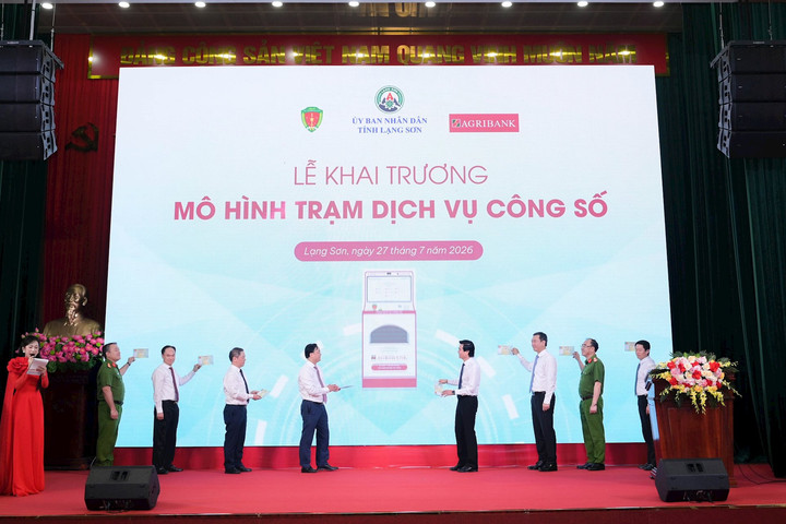 Agribank đồng hành cùng tỉnh Lạng Sơn ra mắt Trạm dịch vụ công số: Ứng dụng công nghệ trong cải cách hành chính, xây dựng thế hệ “công dân số”