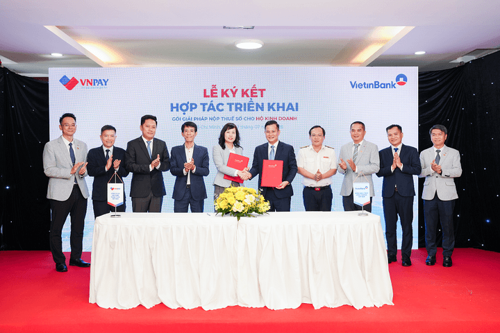 VietinBank và VNPAY hợp tác triển khai Bộ giải pháp Nộp thuế số, đồng hành cùng hộ kinh doanh chuyển đổi số