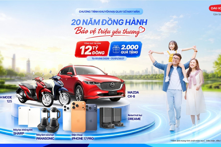 Dai-ichi Life Việt Nam triển khai chương trình khuyến mại tri ân khách hàng có tổng giá trị 12 tỷ đồng