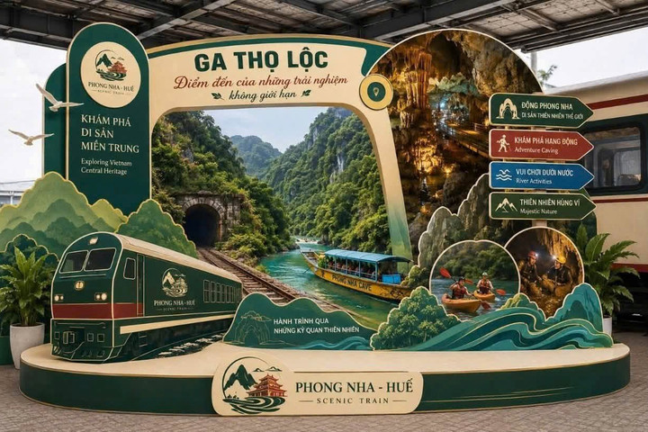Mở tuyến tàu di sản Huế - Phong Nha, giảm 50% vé