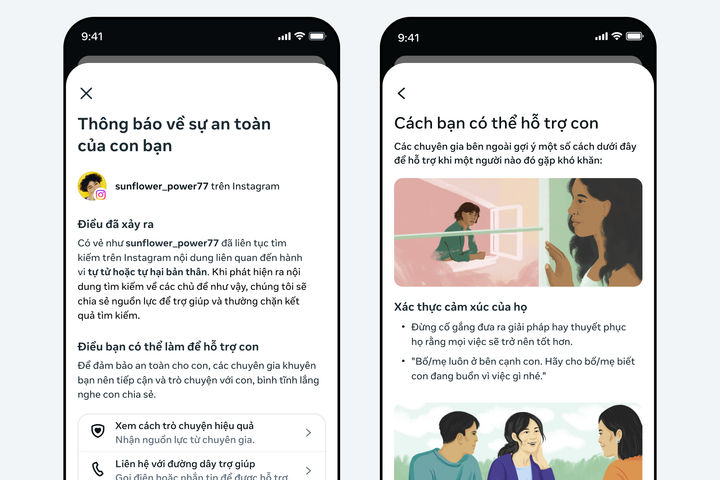 Instagram triển khai cảnh báo mới giúp phụ huynh kịp thời hỗ trợ thanh thiếu niên