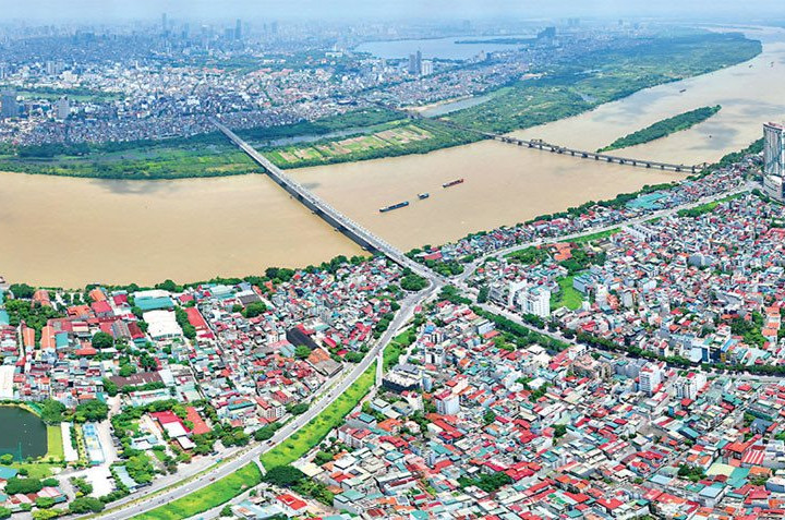 Hà Nội nghiên cứu điều chỉnh quy hoạch 11.418 ha hai bên sông Hồng