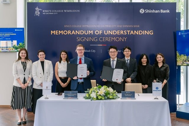 Ngân hàng Shinhan ký kết hợp tác chiến lược cùng Trường King’s College Wimbledon TP. Hồ Chí Minh